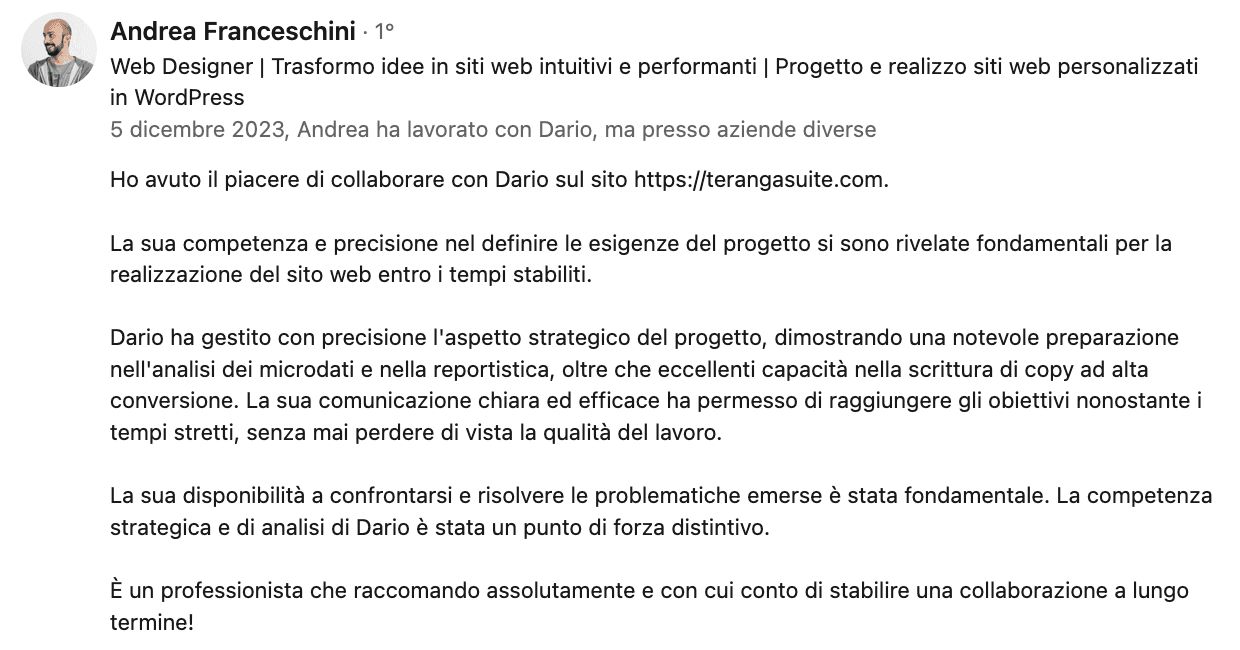 Teranga Suite - Turismo & Ospitalità - case study Digital Valcore - immagine 2