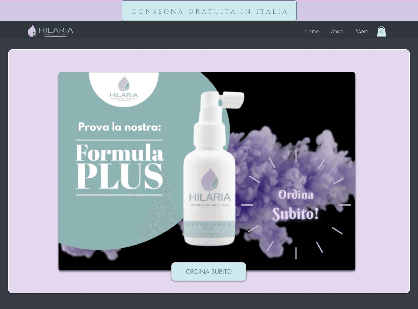Hilaria Cosmetica Naturale - Cosmetico - case study Digital Valcore - immagine 2