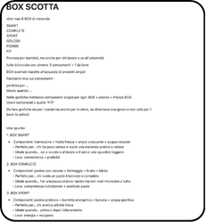 BOX SCOTTA strategia iniziative