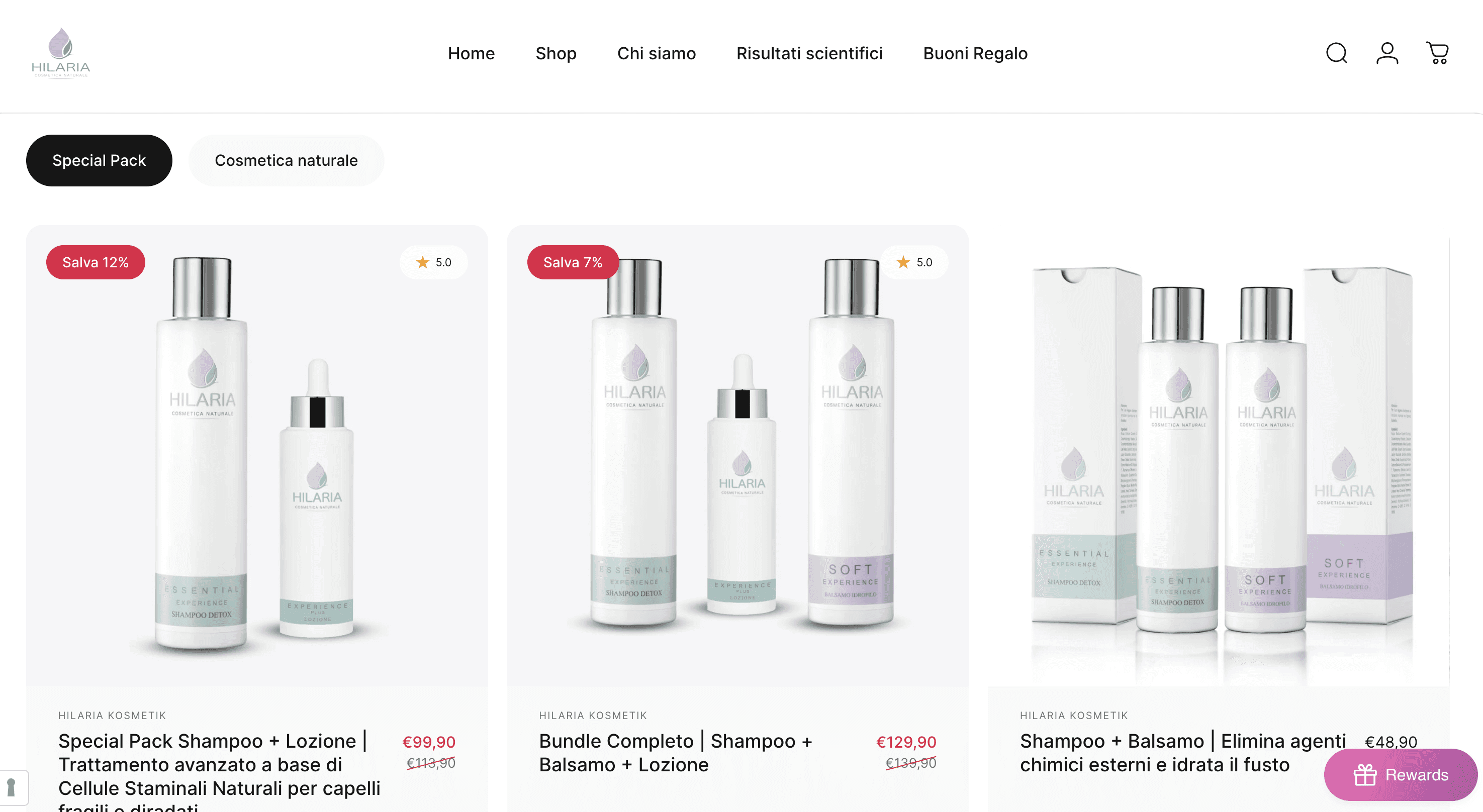 Hilaria Cosmetica Naturale - Cosmetico - case study Digital Valcore - immagine 1