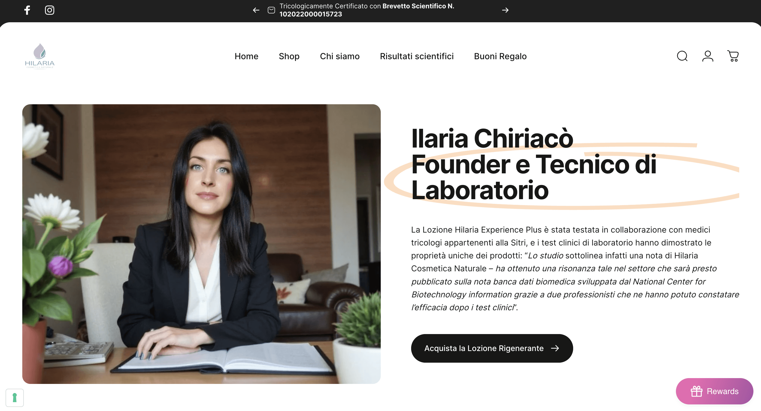 Hilaria Cosmetica Naturale - Cosmetico - case study Digital Valcore - immagine 6